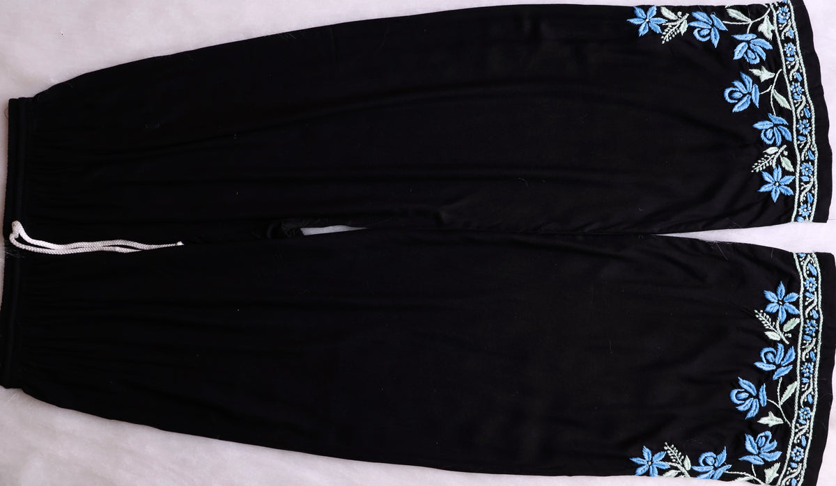 Gul Kashmiri Black & Blue Modal Kurta Set
