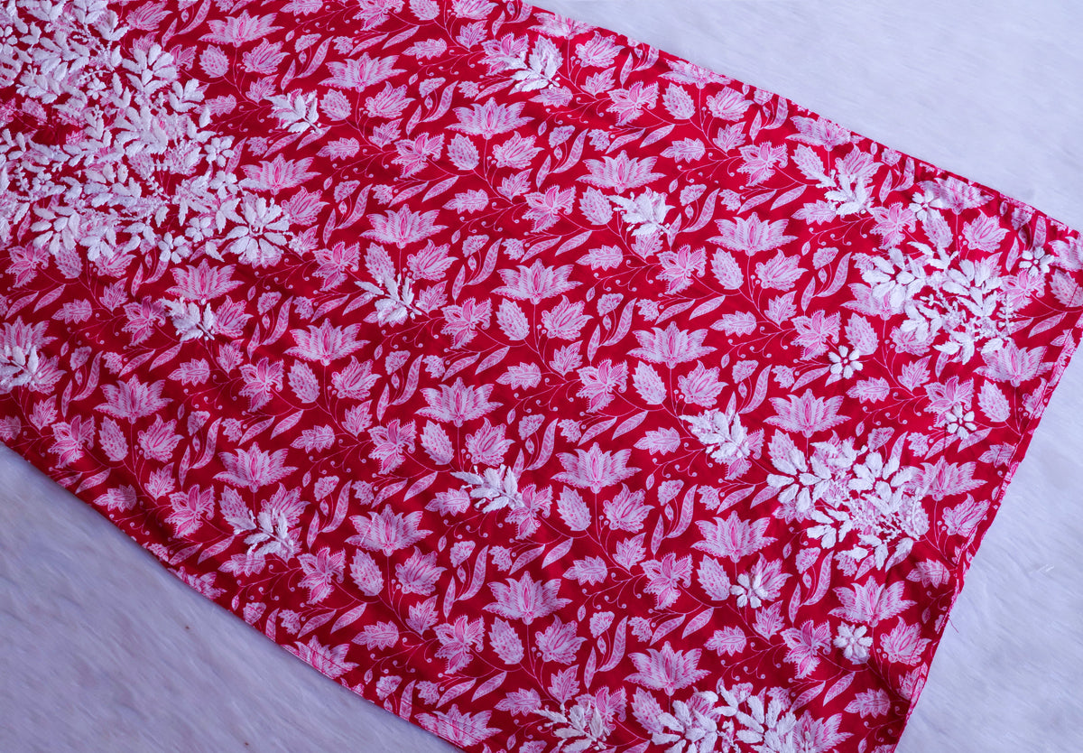 Haala Deep Pink Pure Mulmul set