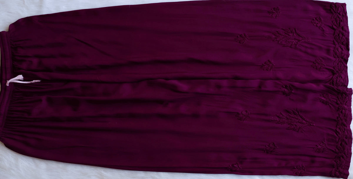Duaa Deep Plum Modal Ombre Kurta Pant set
