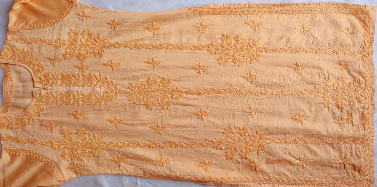 Alanah Yellow Pure Chanderi set