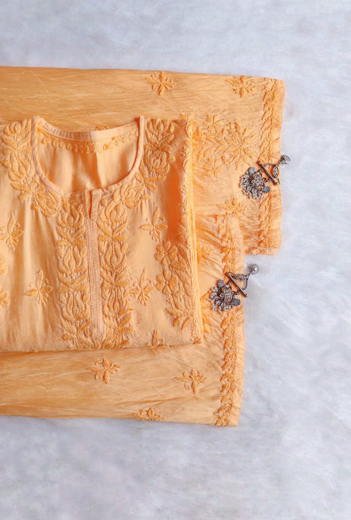 Alanah Yellow Pure Chanderi set