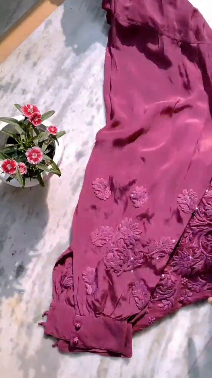 Premium Silk Afghani Chikankari Tunic Set