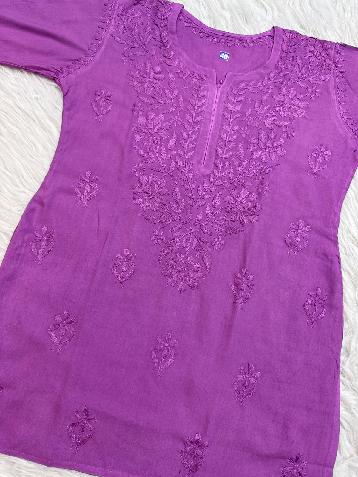 Chaya soft Rayon ombre dyed short kurta